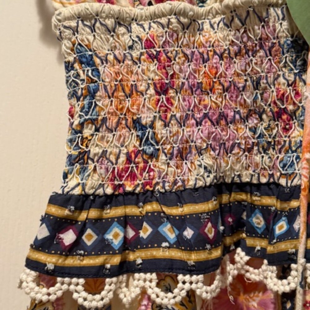 NWT Farm Rio | Cream Superbloom Tapestry Maxi Dress | Floral | Size: XS - Picture 9 of 16